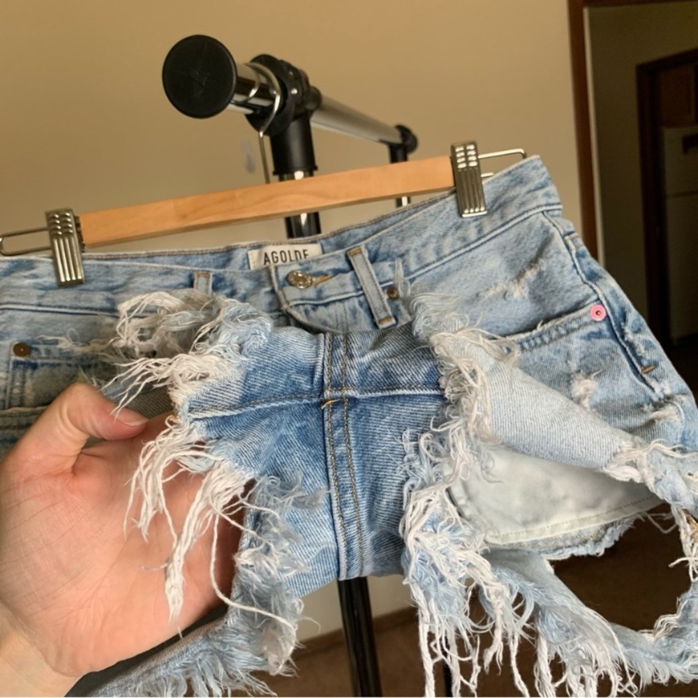 Agolde Parker Jean Shorts 25 - Picture 3 of 7